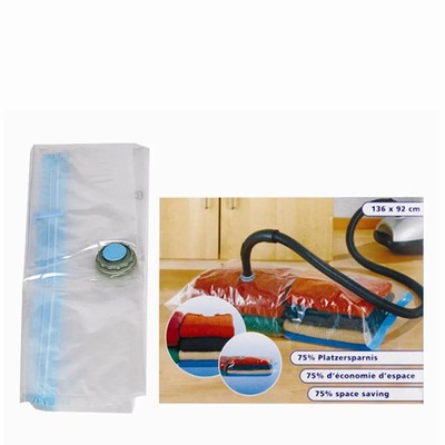 WENKO Vakuum Aufbewahrungsbeutel 2er Set 90x56cm transparent Kunststoff