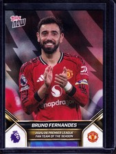 2025/26 Topps NOW Bruno Fernandes # 7 Premier League Fan Team Season Man United