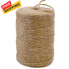 PerkHomy Natural Jute Twine 600 Feet Long 600 182M , 2mm 1/12 In 