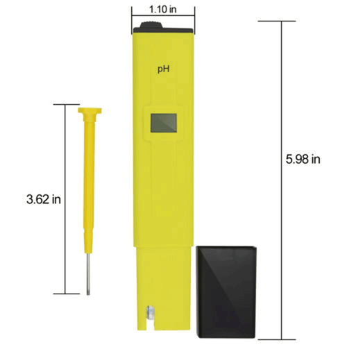 Medidor de pH digital portátil Probador LCD para pruebas de agua de acuario hidropónico - Imagen 10 de 13