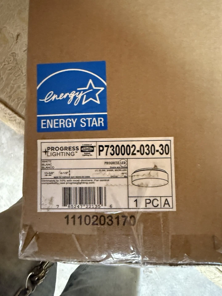 Tambor Progress Lighting SM blanco 21 vatios LED montaje empotrado Foto 3 de 4