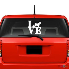 Love Wheaten Terrier Windshield Sticker Vinyl Auto Window park wheatie