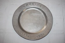 1776 1976 Americas Bicentennial Collector Cast Metal Plate Barclay Foundry #1000