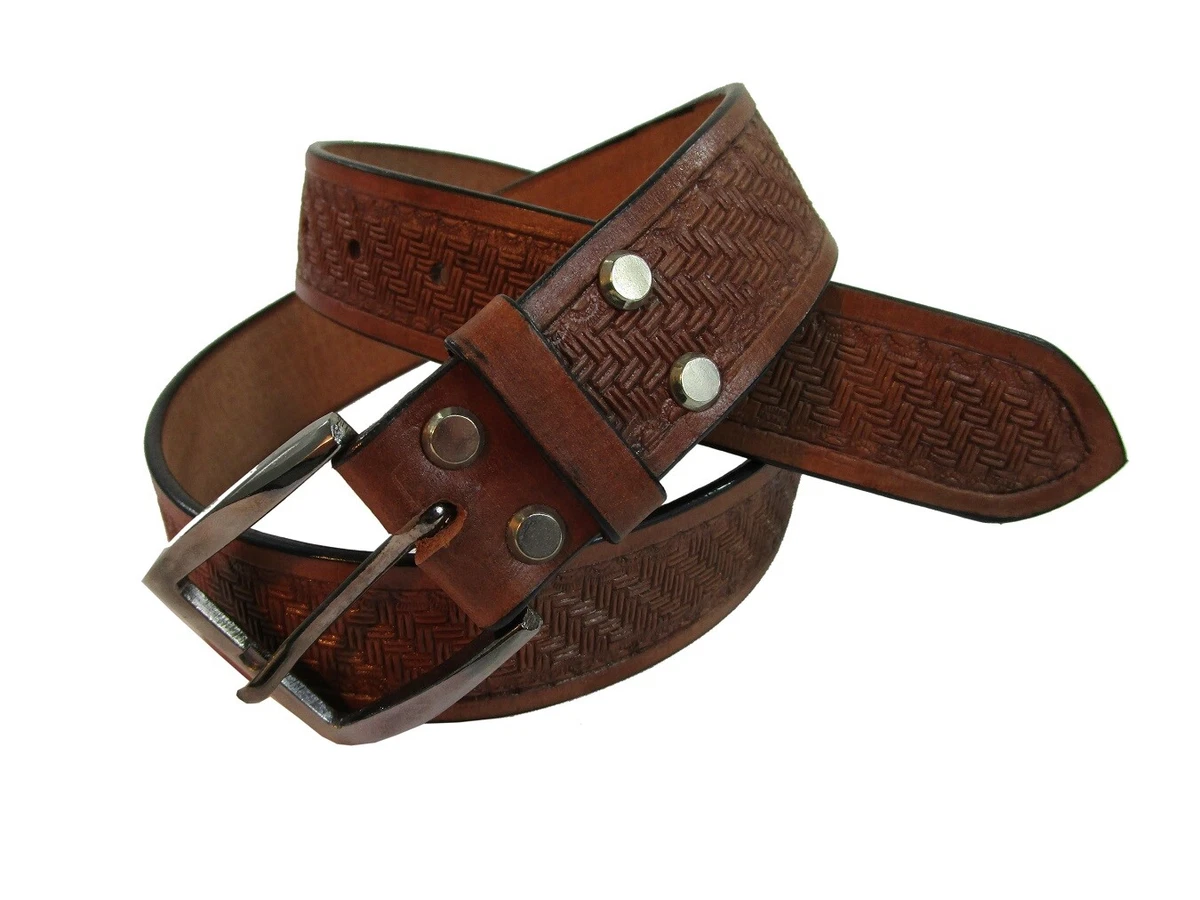 Ebay leather cheap belts mens