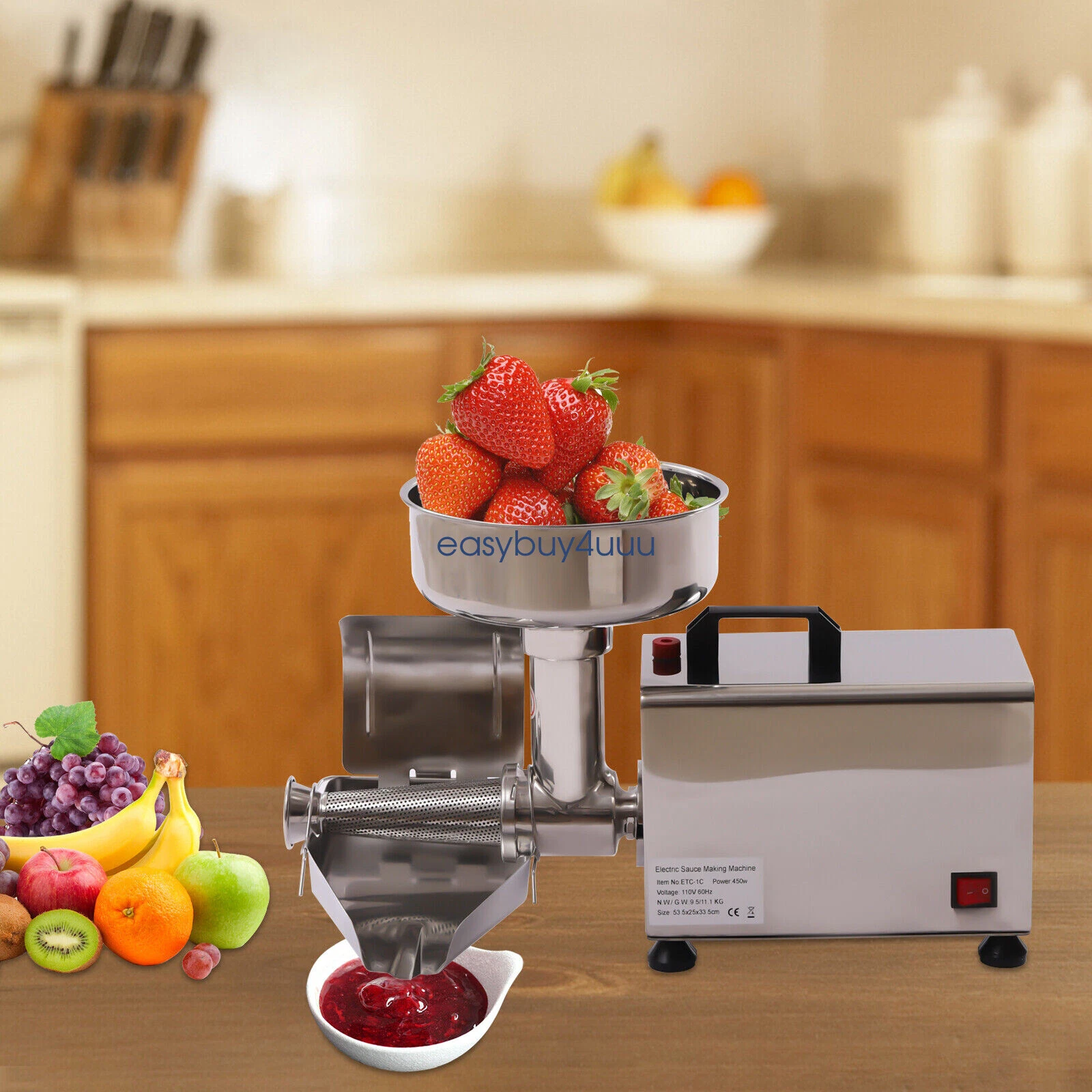 Tomato Milling Machine Electric Tomato Strainer Sauce Maker & Strainer Stainless