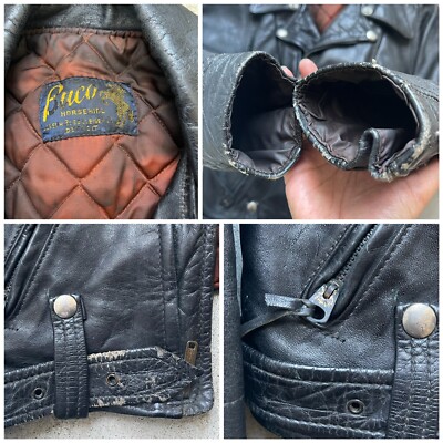 Buco J-12 J-14 Horsehide Leather Jacket 40s 50s Moto S Biker