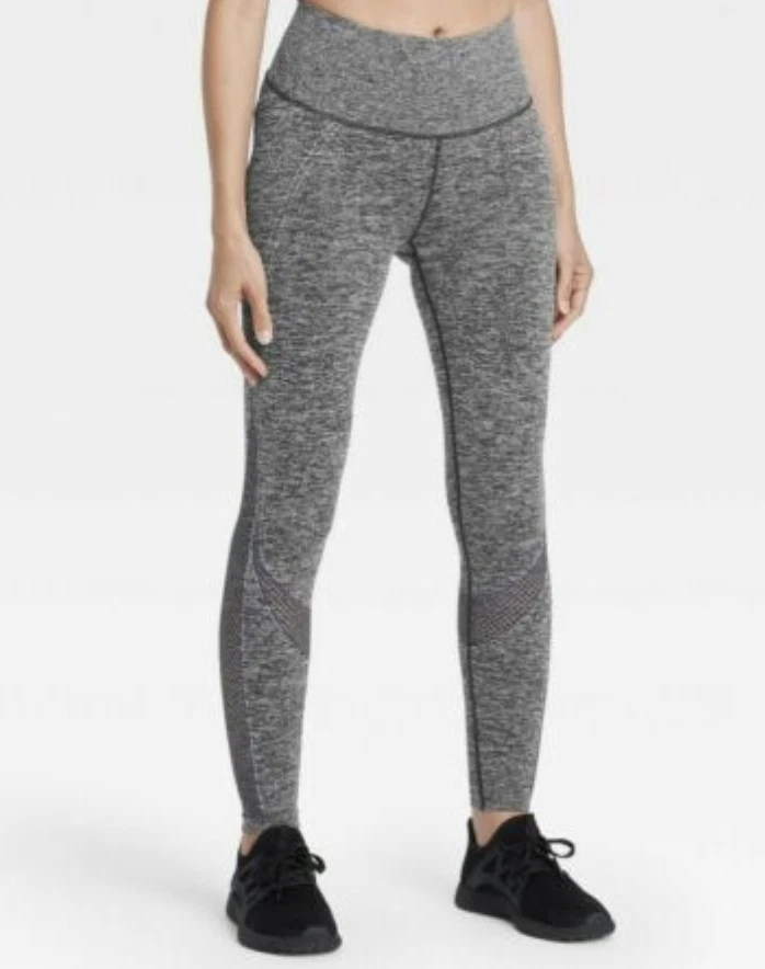 All In Motion Women's High Rise 7/8 Leggings Dark Heather Grey Size-S