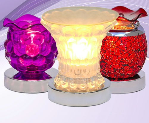 Fragance Oil Wax Burner Electric Night Light Dimming Touch Lamp 3D-image
