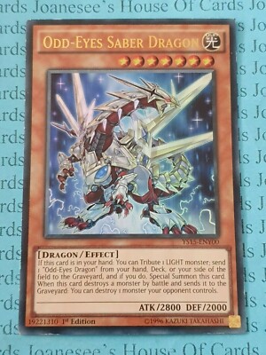 Odd-Eyes Säbeldrache YS15-DEY00 Ultra Rare Yu-Gi-Oh Karte 1. Auflage Neu