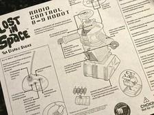 Instruction Sheet - Lost In Space TrendMasters Remote Control B-9 Robot 24" Tall