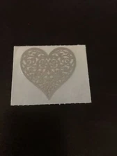 Paper Whispers Brocade Heart Sticker