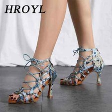 Woman Dance Heels Latin Shoes Heeled Ballroom Tango Jazz Girl Ladies Party Shoes