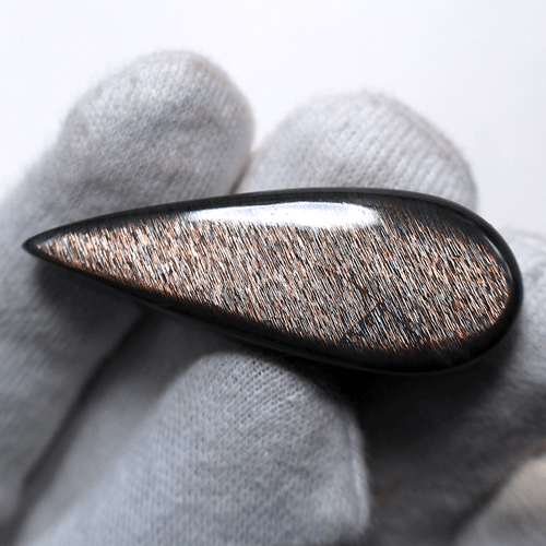 Piedra solar de celosía de fuego arco iris natural de 36,9 quilates 43 mm x 15 mm piedra preciosa cabujón de pera - Imagen 5 de 11