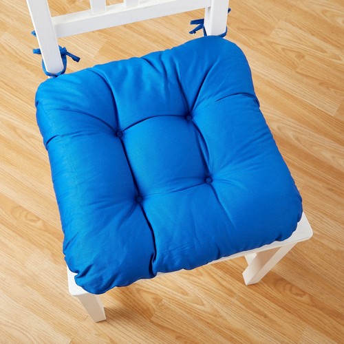 DINING CHAIR SEAT PAD CUSHIONS with Ties / Garden Chair Cushions MADE IN UK - Picture 9 of 14