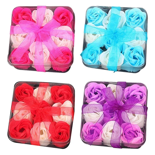 Rose Soap Flowers Gift Box Valentine's Day Gift Bouquet Wedding Home DecoratiLR - Picture 4 of 15