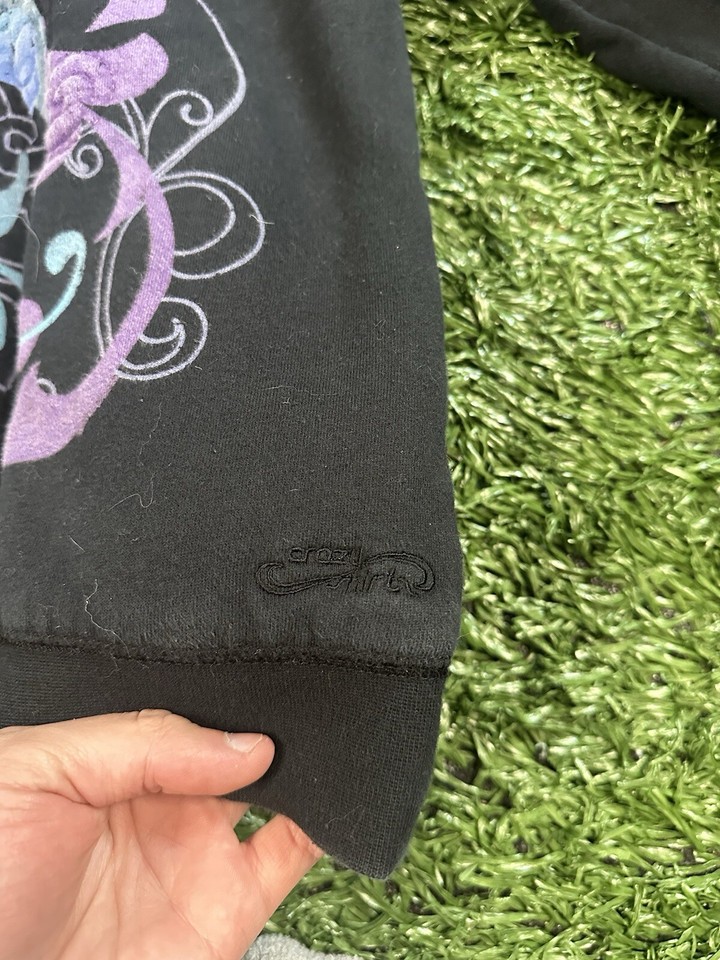 Crazy Shirts Hawaii Y2K Full Zip Front Hoodie Sweatshirt Womens XS/S