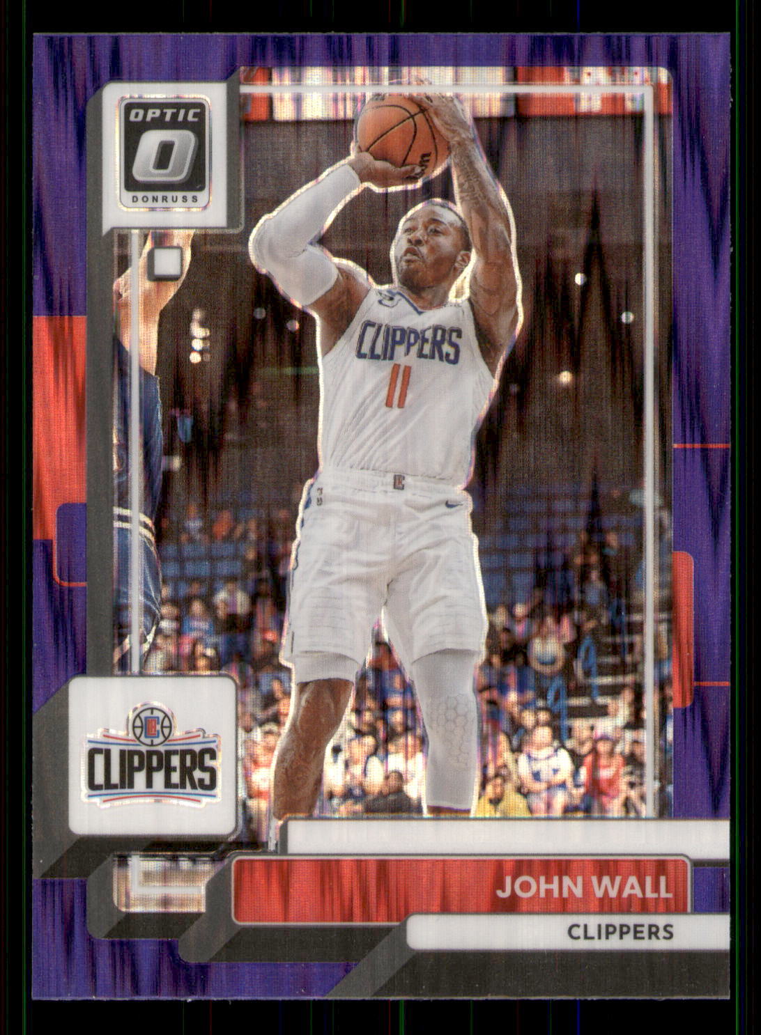 John Wall 2022-23 Donruss Optic #114 Purple Shock Los Angeles Clippers