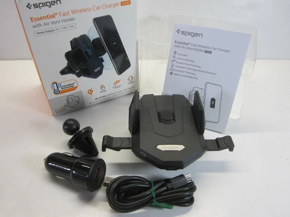 Spigen - Essential 快速无线车载充电器通风口(全新/开箱) — 第 4/4 张图片