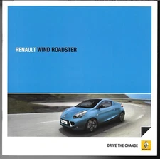 Renault Wind 2010-2011 UK Market Brochure Dynamique, S & Collection 1.2 TCe, 1.6