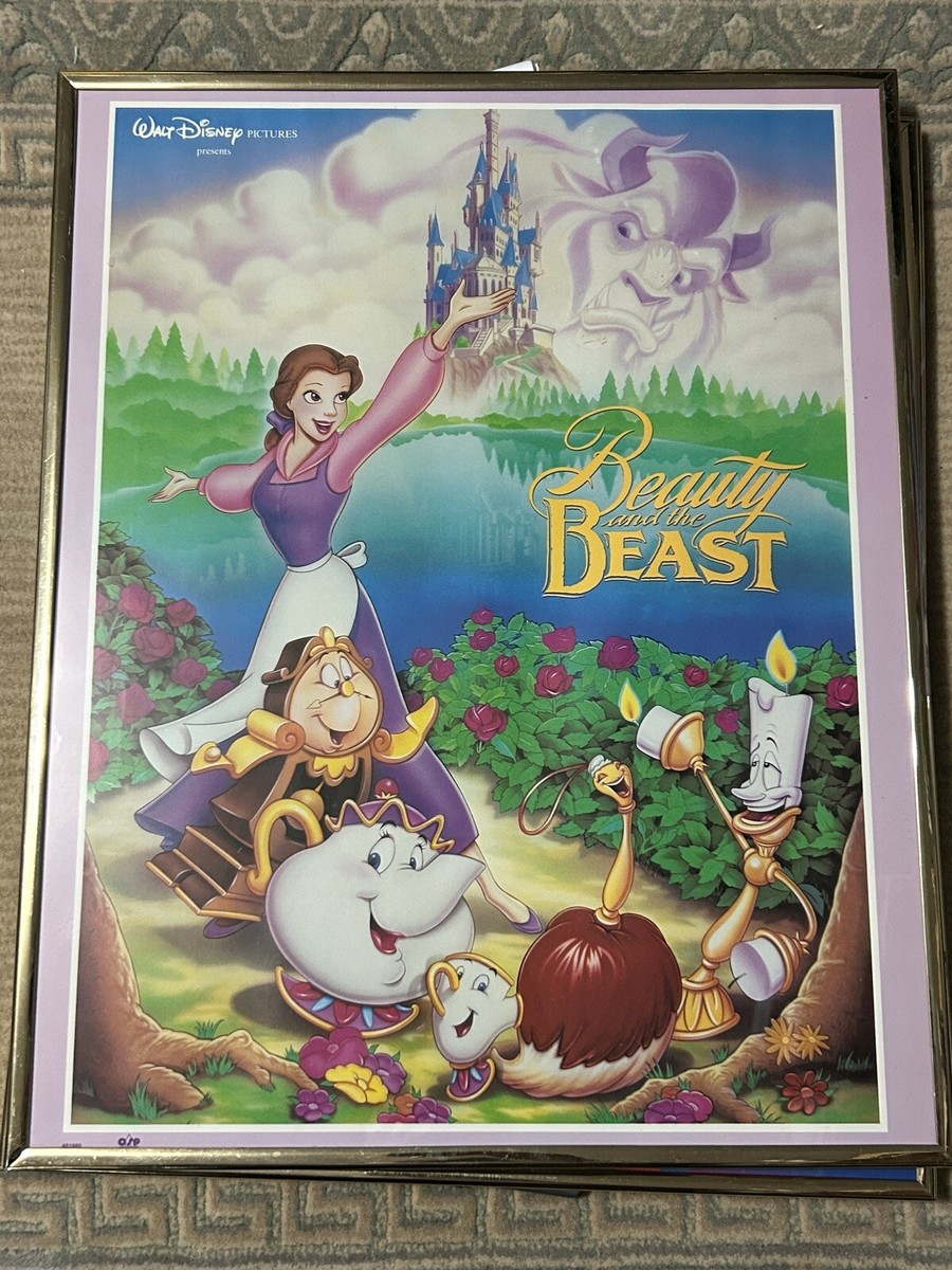 Beauty And The Beast Disney Framed Poster 16”x20” | eBay