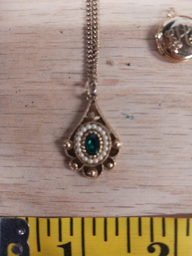 Vintage Necklace Lockett Avon Picture Lockett Necklace Cosmetic Jewelry Lot - Picture 7 of 21
