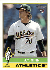 2025 Topps Heritage - JT Ginn #290 (RC) Athletics