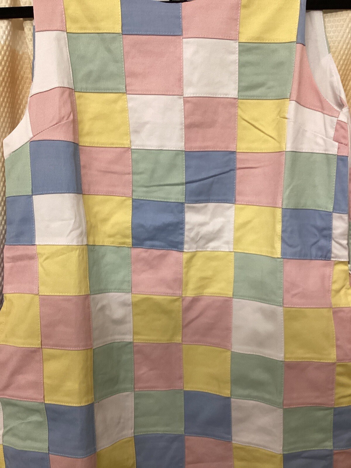 Kiel James Patrick Pastel Patchwork Shift Dress N… - image 4