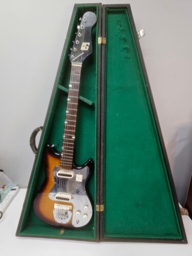 VTG Guyatone LG-65T 1965's Japan Electric Guitar Tobacco Sunburst Original Case
