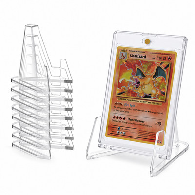 10x Magnetic Card Holder + 10 Card Ständer 35pt Magnetische Kartenhalter für TCG