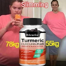 Turmeric Curcumin Increase Energy Improve Attention Span Lose Weight 120 Pills