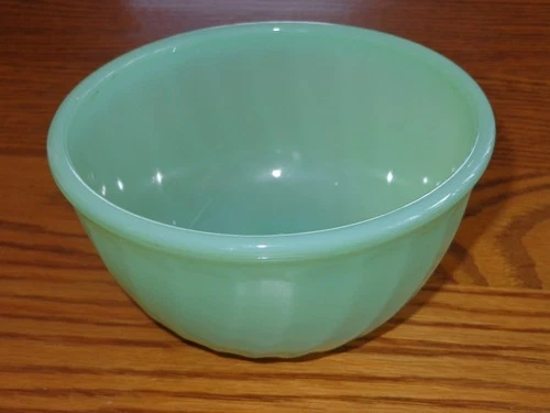 Rare Fire King Jadeite Swirl 5" Mixing Bowl Mint!!