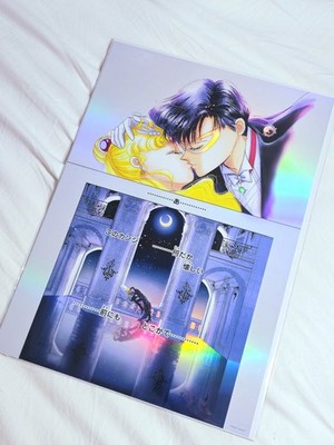 Pretty Guardian Sailor Moon CAFE 2025 Aurora Poster (Sailor Moon & Tuxedo Kamen)