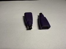 2-Pack BRAND NEW HP PS/2 Male To USB Female Keyboard/Mouse Adapter For Retro PC