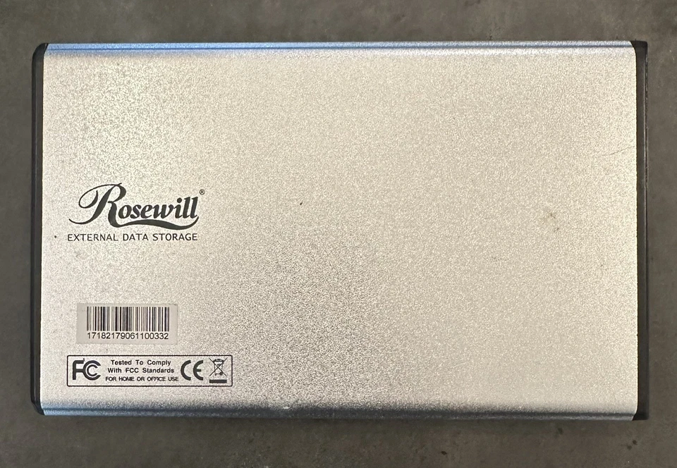 ROSEWILL 3.5" SATA USB 2.0 External Enclosure w/ Samsung 160 GB HD - TESTED! - Image 4 of 4