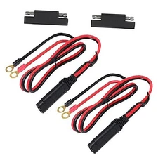  SAE to Ring Terminal Cable - 2FT SPT-2 16AWG 10A Fuse, 2 Pin Quick 2ft-2pack