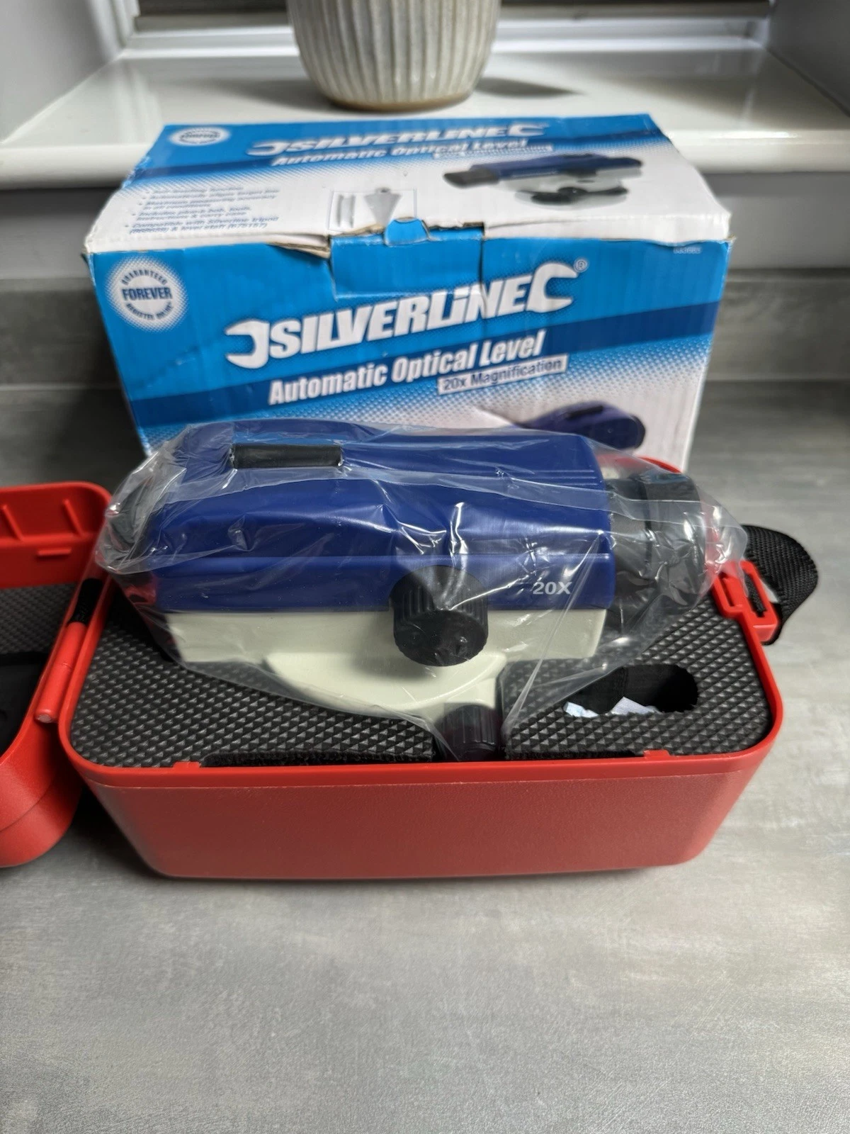 Silverline 20x Self-Levelling Automatic Optical Level & Case Brand New 6