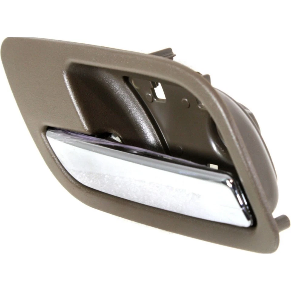 Maçaneta interna da porta para 2007-2013 Chevy Silverado 1500 cromada com marrom - Imagem 2 de 4
