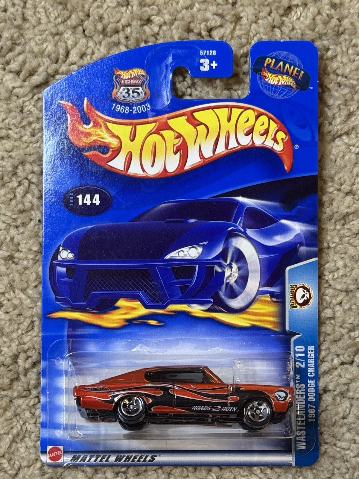 2003 Hot Wheels Wastelander Series 1967 Dodge Charger 2/10 Collector #144