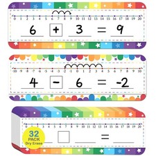32 Pack Number Line Dry Erase White Board Double Sided Classroom Must Haves M...