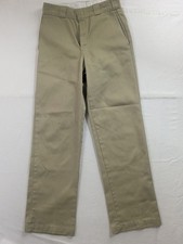 Vtg 90s Dickies Heathered Twilled Mens 28x32 USA Beige Work Chino Pants