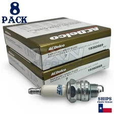 8 Pack GM ACDelco #7 RAPIDFIRE Platinum Spark Plugs 19360569
