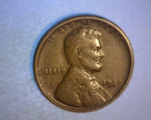 1922  LINCOLN CENT🌟NO "D" MINT MARK🌟SUPER RARE 🌟US ERROR COIN🌟