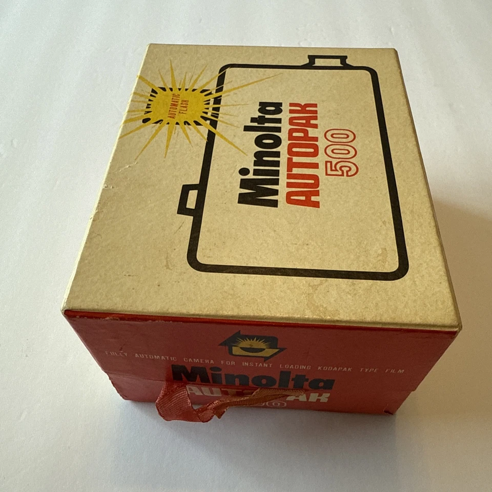 Cámara fotográfica retro Minolta Autopak 500 126 1966 - con caja sin probar Foto 4 de 4
