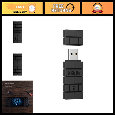 Wireless USB Adapter for Switch, PC, Mac, Raspberry Pi - Compatible with Xbox &