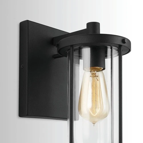 Capital Corbin 12" High Black Metal Outdoor Wall Light - Picture 3 of 7