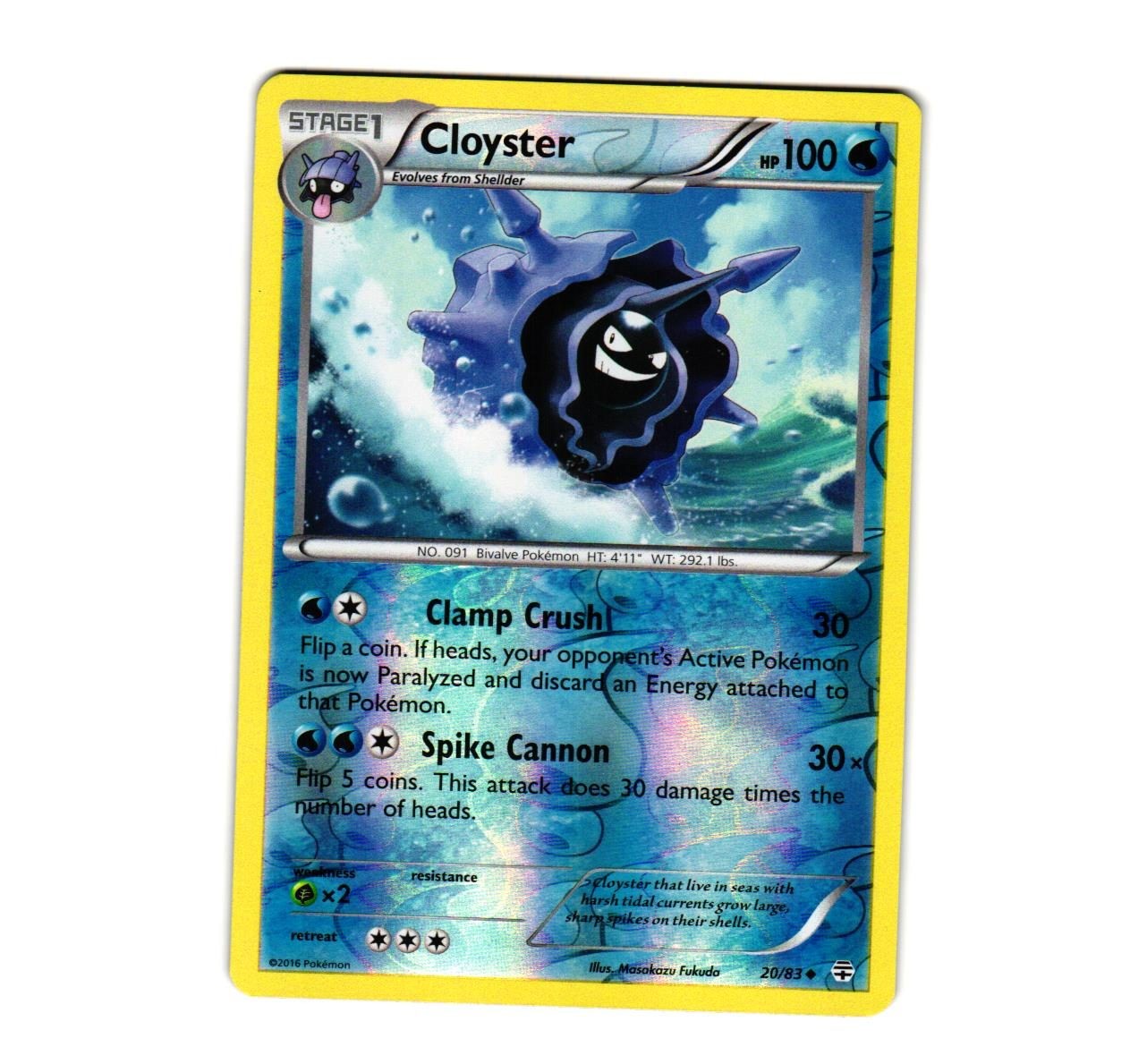 Cloyster Generations 20/83 Reverse Holofoil NM-LP
