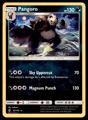 Pangoro 82/145 Guardians Rising 2017