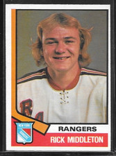 1974-75 O-Pee-Chee - Rick Middleton #304 (RC) NM