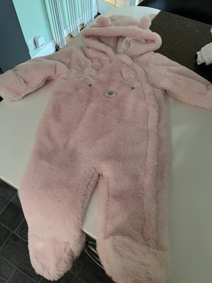 Girls Faux Fur Snowsuit by Nutmeg Age 9/12 Months UK