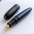 1940s Vintage Tokyodo Hope Semi Jumbo Urushi Ebonite Fountain Pen 14K Gold Nib